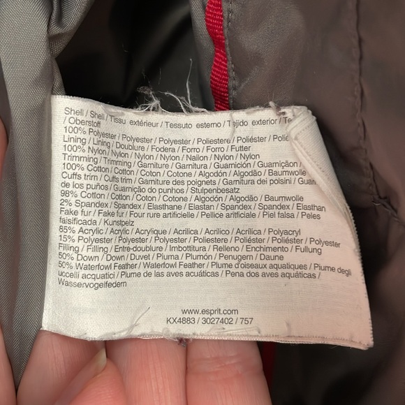 Esprit Mid Thigh Puffer Coat - Picture 15 of 16